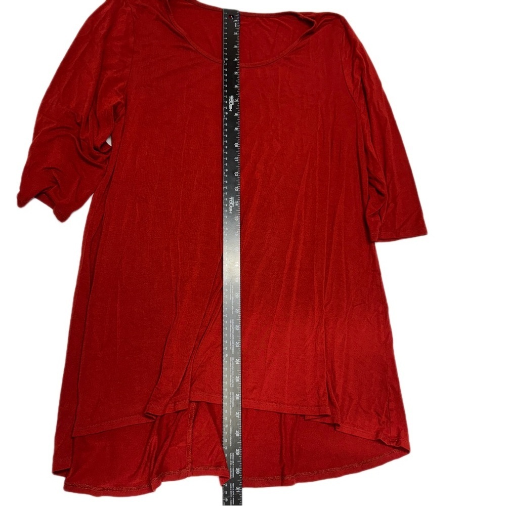 Deep Red Women's Tunic Top size - Picture 5 of 6